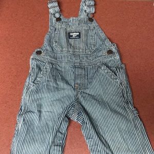 Osh Kosh B’Gosh 18 M train conductor bibs